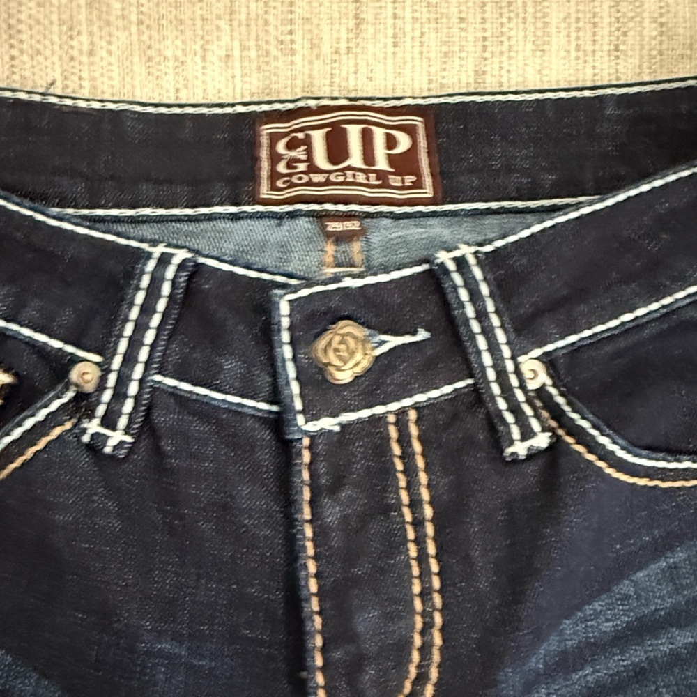 SUP Dark Indigo Women's Boot Cut Jeans SZ 7 - Picture 5 of 11